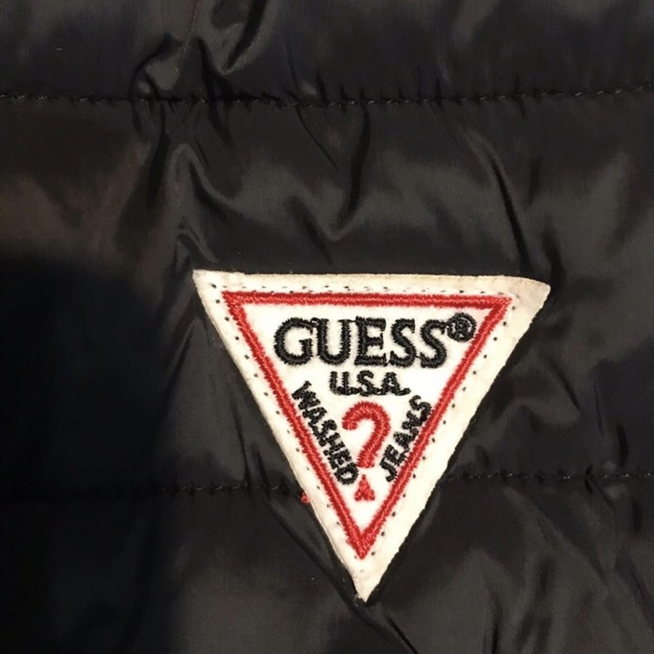 Guess Channel Quilt Puffer Vest Jacket Condition... - Depop