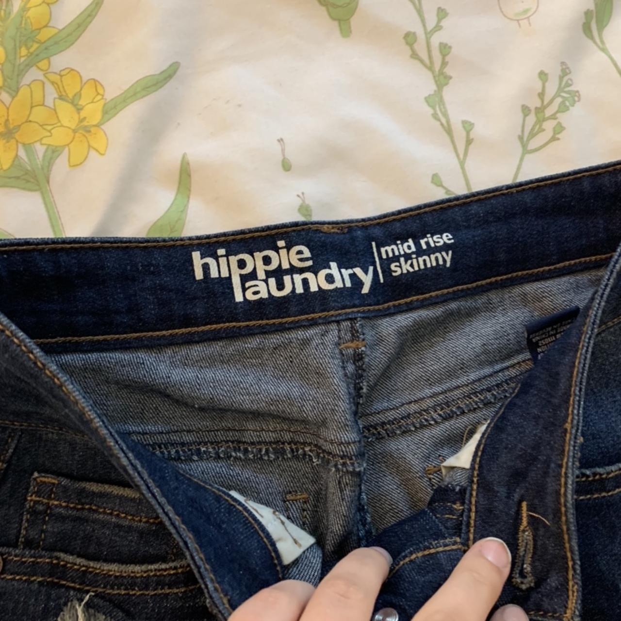 Hippie laundry ripped jeans dark wash Depop