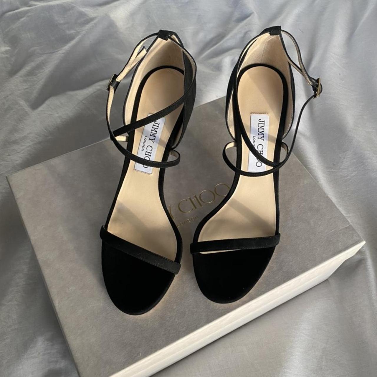 Hesper 85 sandal Color: Black Beige leather sole... - Depop