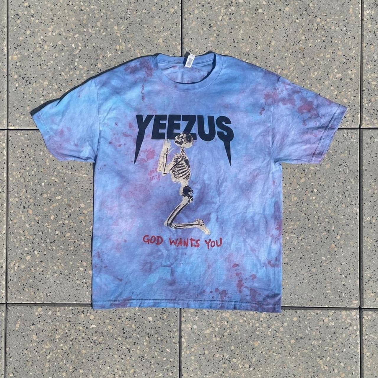 yeezus tie dye shirt