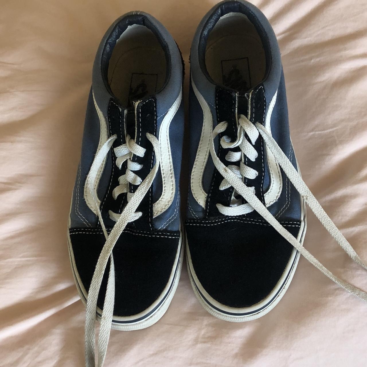 black and blue vans! worn a handful of times... - Depop