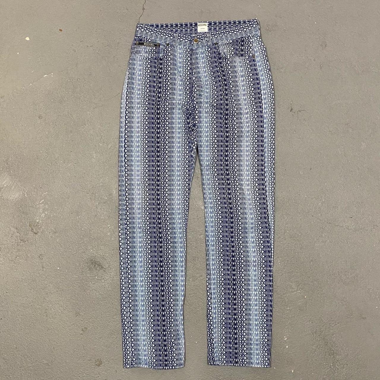 Moschino Jeans Fade Monogram Trousers W32 Features:... - Depop