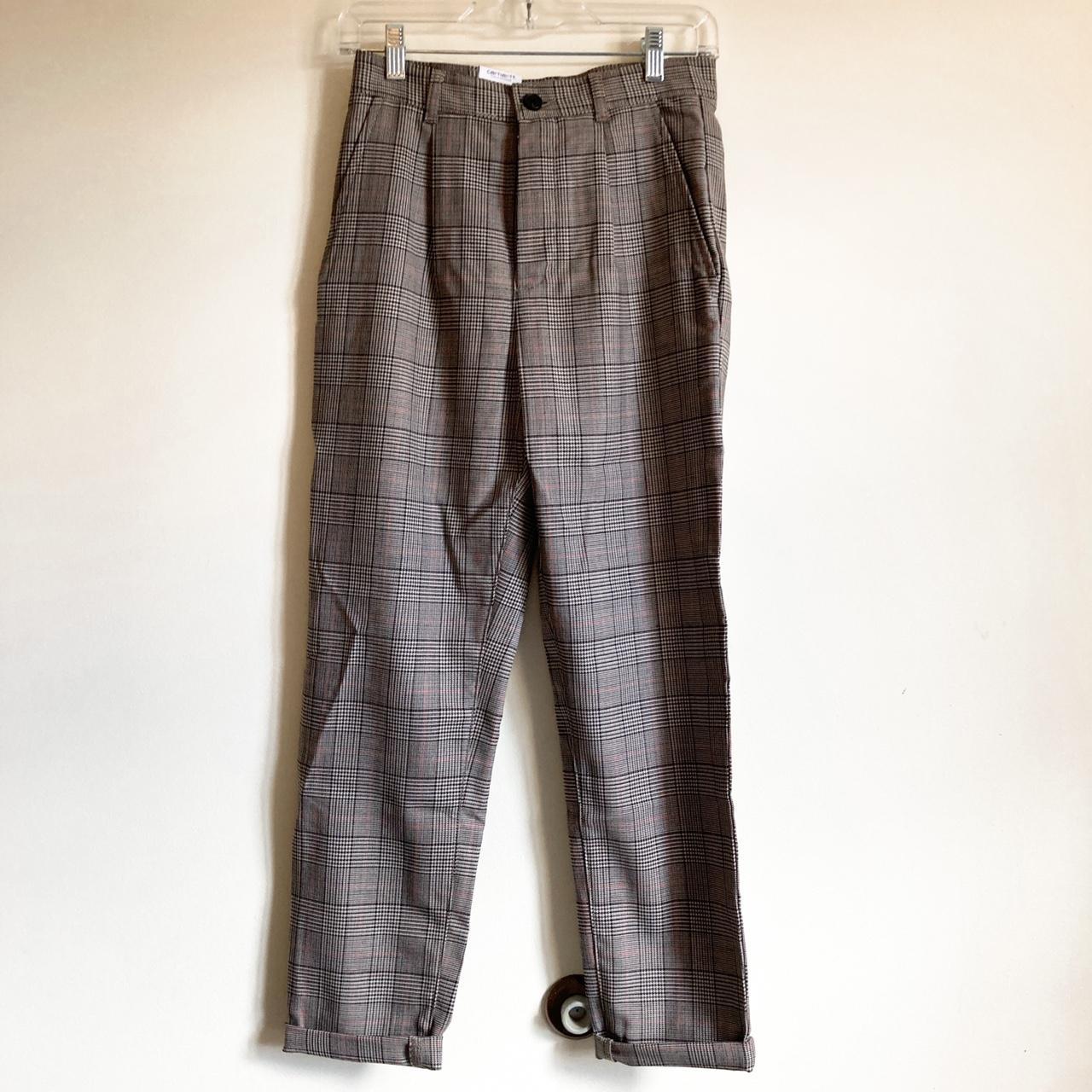 Carhartt Pullman Check Tapered Ankle Pant SIZE:... - Depop