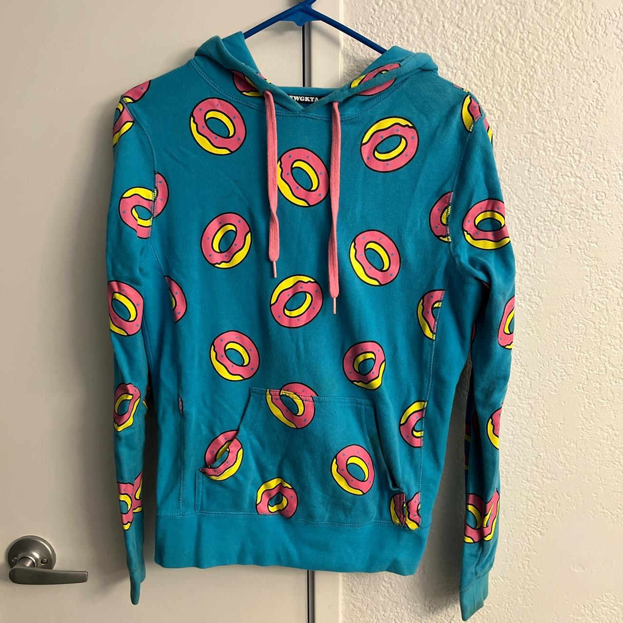 Odd Future All Over Donut Hoodie Blue Size