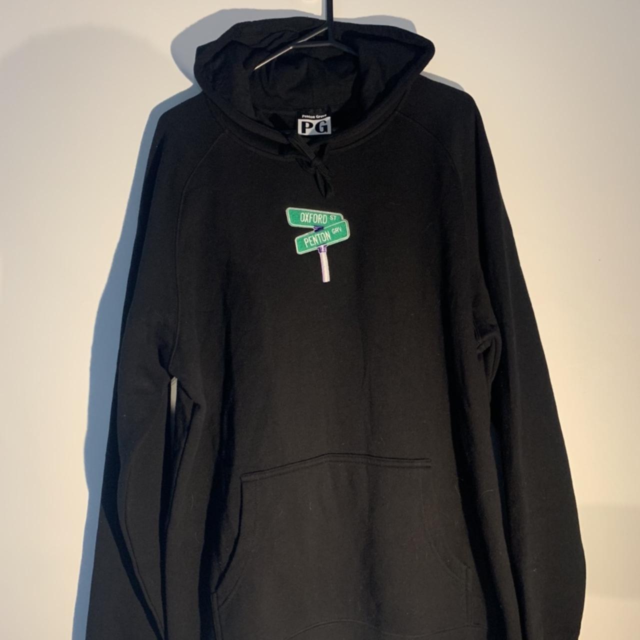 Men's Black and Green Hoodie | Depop