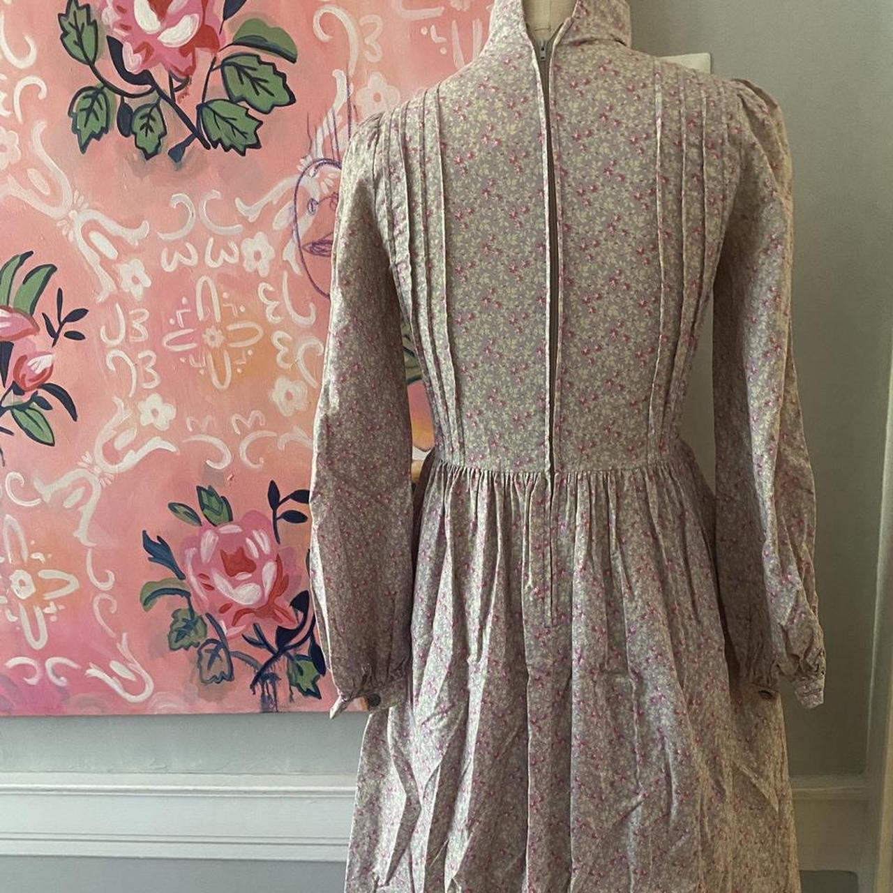 Vintage 80s Laura Ashley dress with fabric sash (not... - Depop