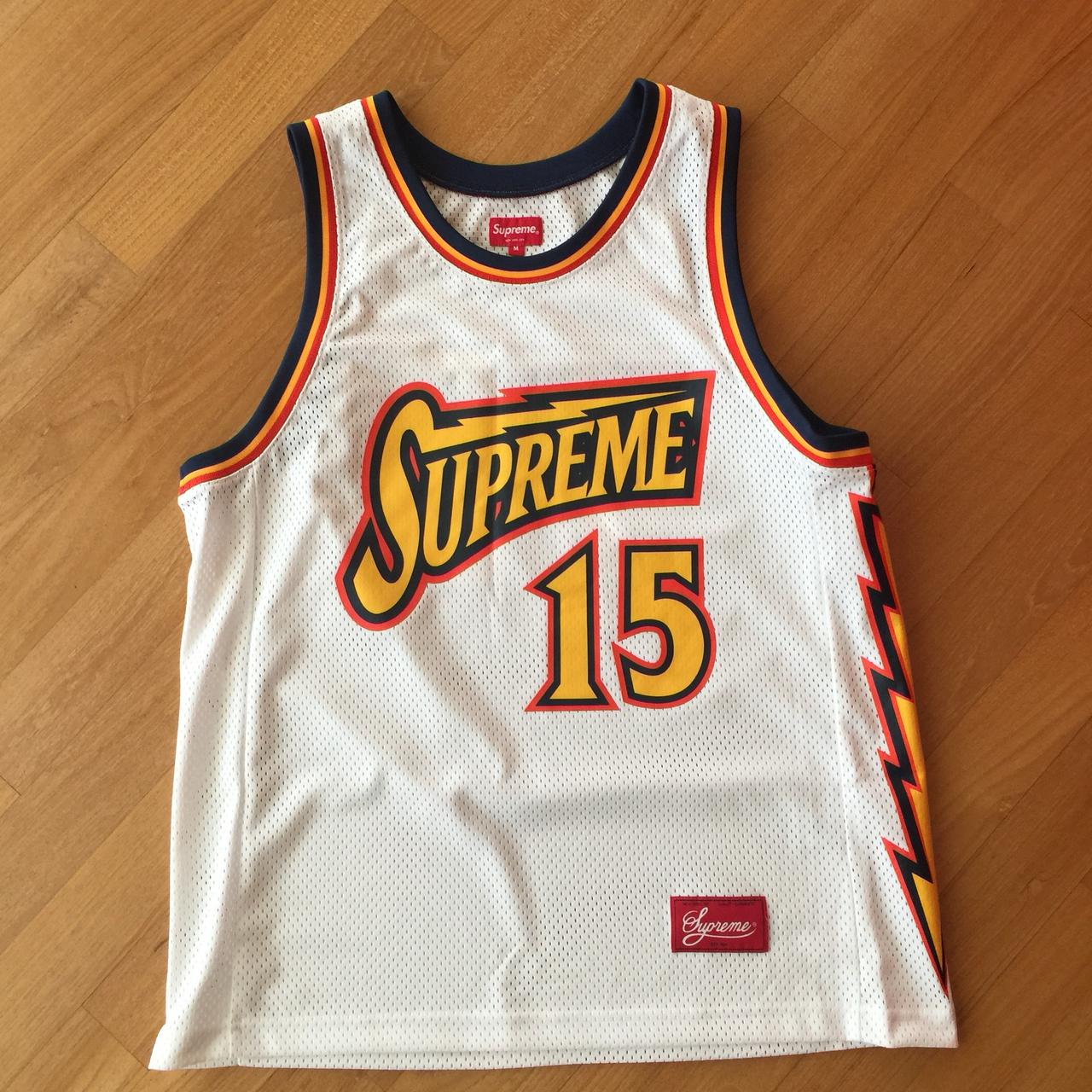 St. Supreme basketball jersey, never worn dead stock - Depop