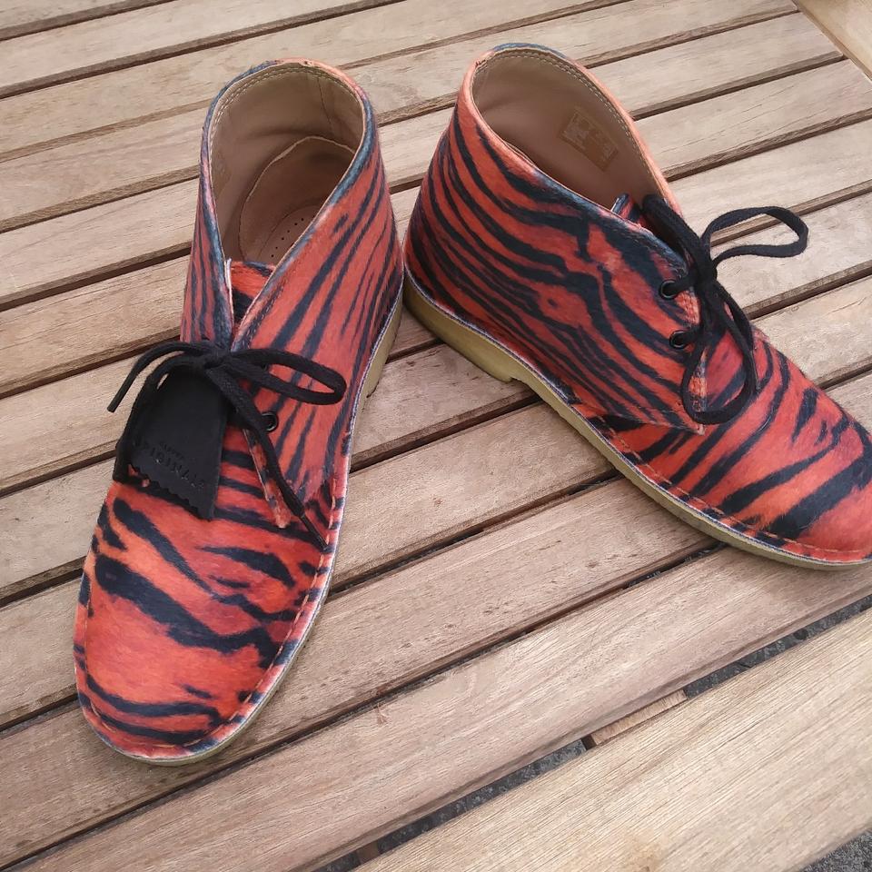 Clarks original desert boots in tiger print part of