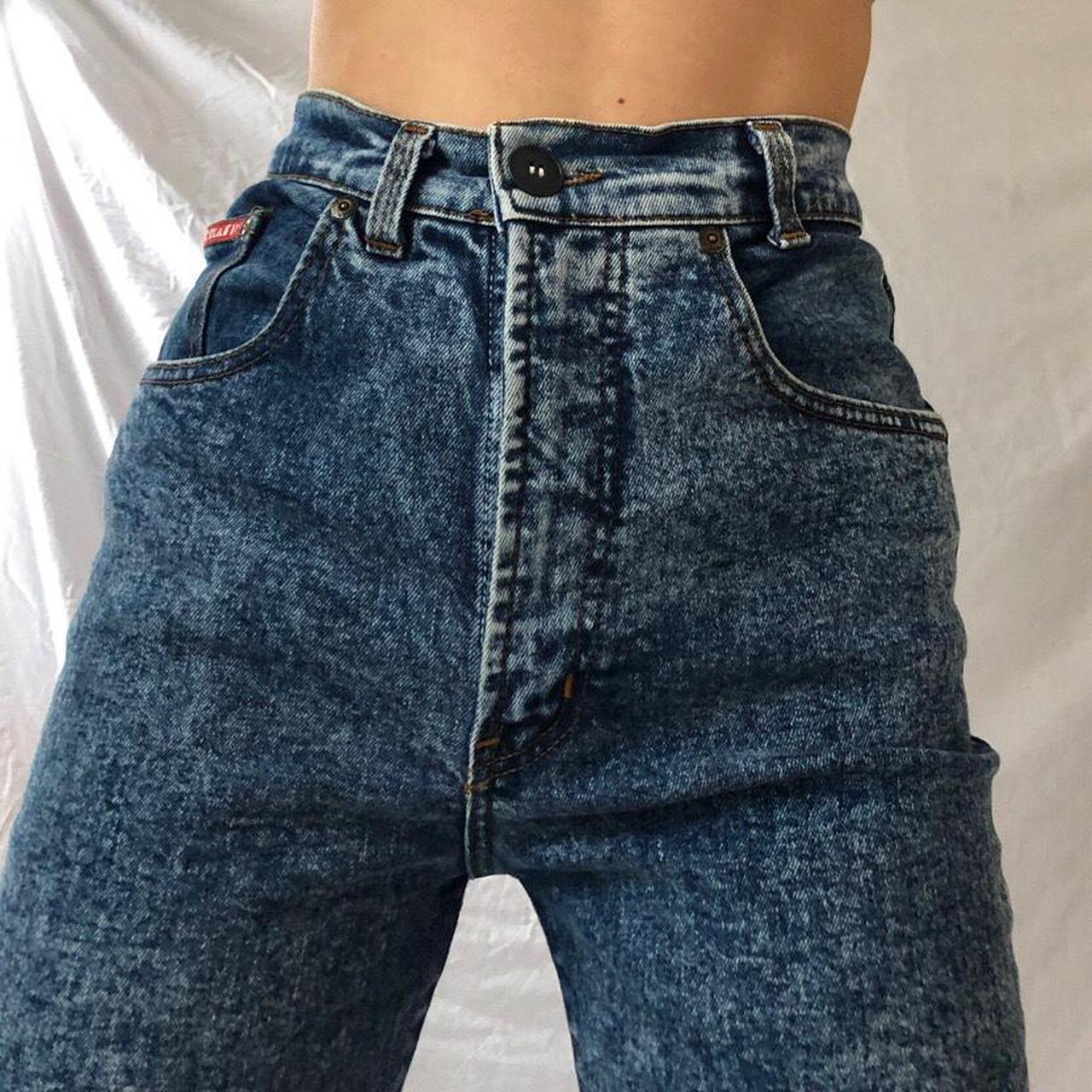 Beautiful vintage late 80s early 90s blue jeans... - Depop