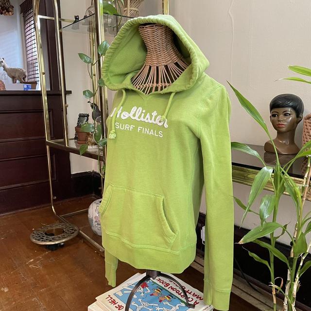 Lime green hollister outlet hoodie