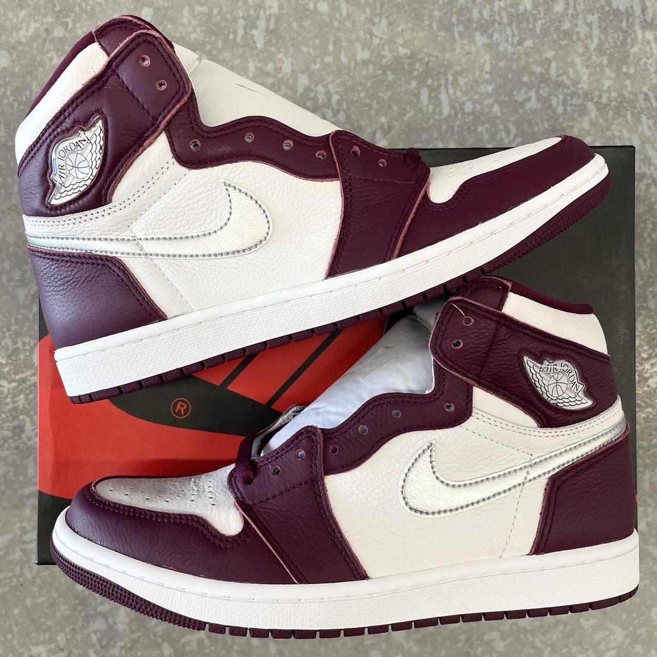 burgundy jordan 1