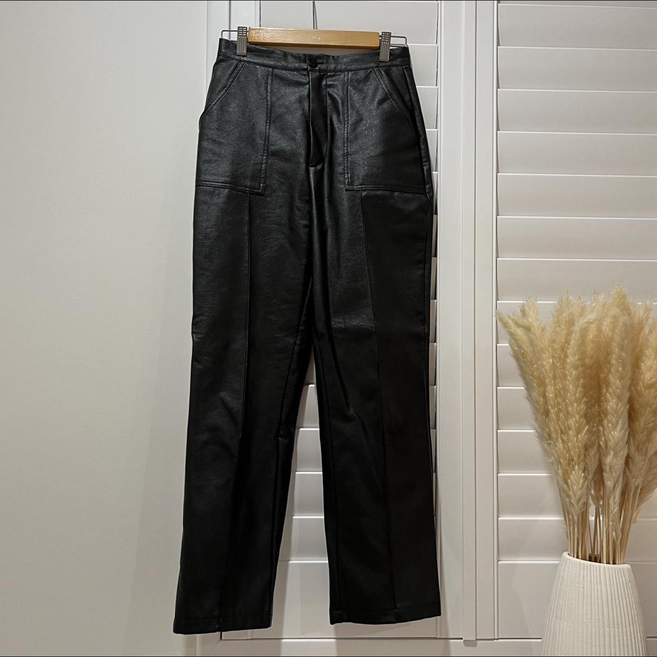 PRINCESS POLLY LEATHER PANTS - only worn a couple... - Depop