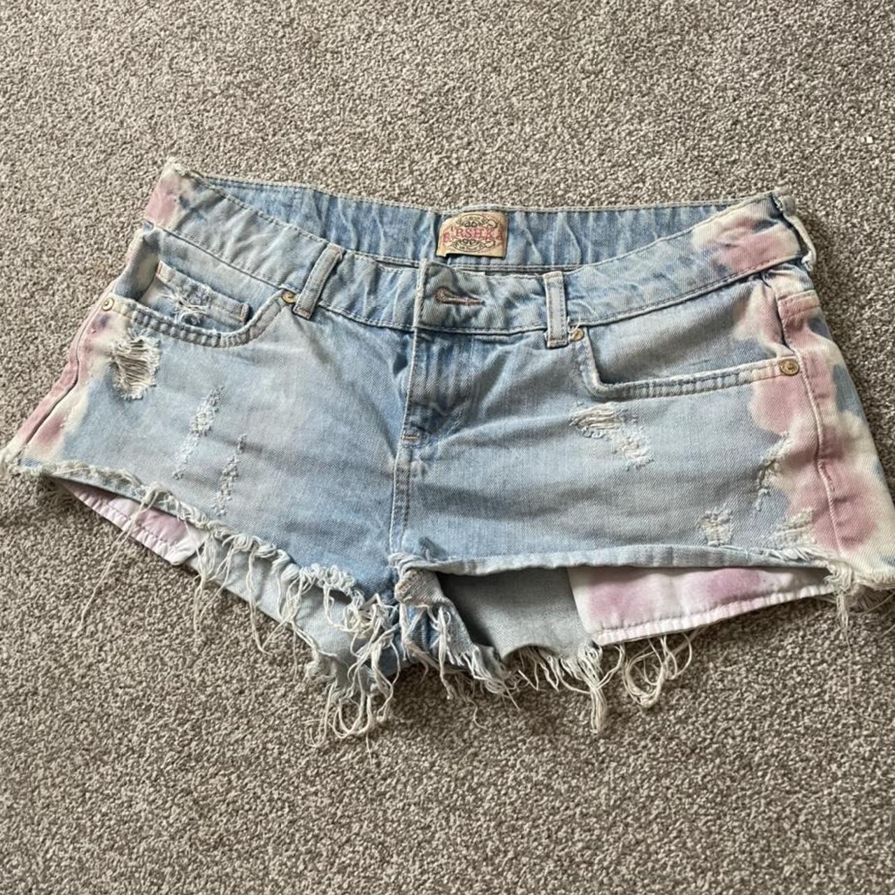 Bershka size 10 distressed denim shorts These are... - Depop