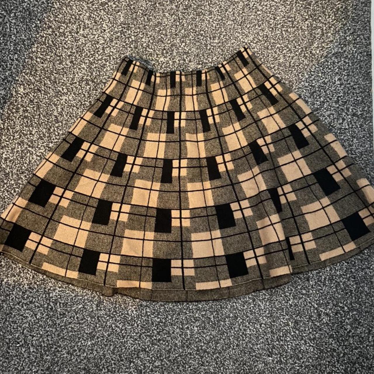 Primark autumn skater skirt, very thick wool... Depop