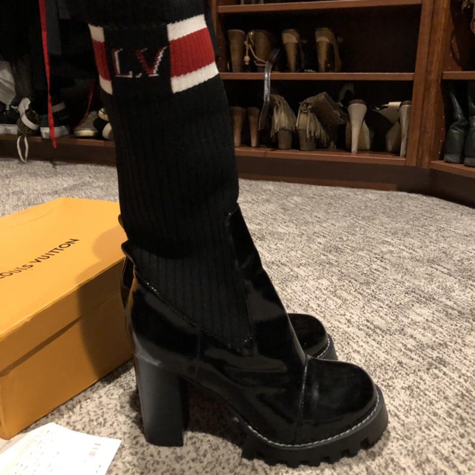 These black Louis Vuitton Silhouette Ankle Sock - Depop