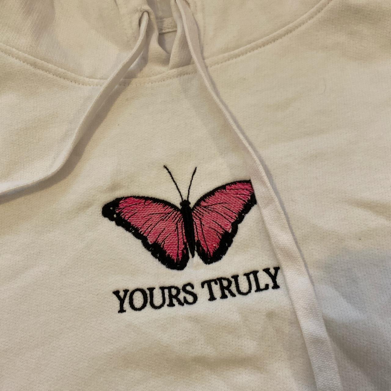 Yours truly 2024 hoodie blue butterfly