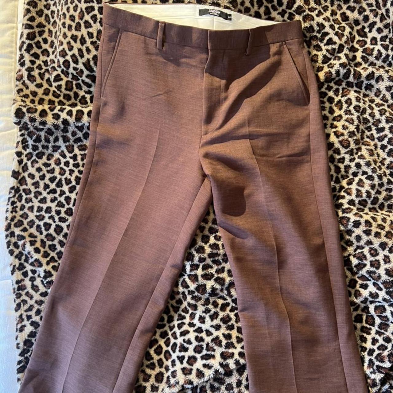 Jaded London brown flared trousers. Waist 34 leg 34.... - Depop