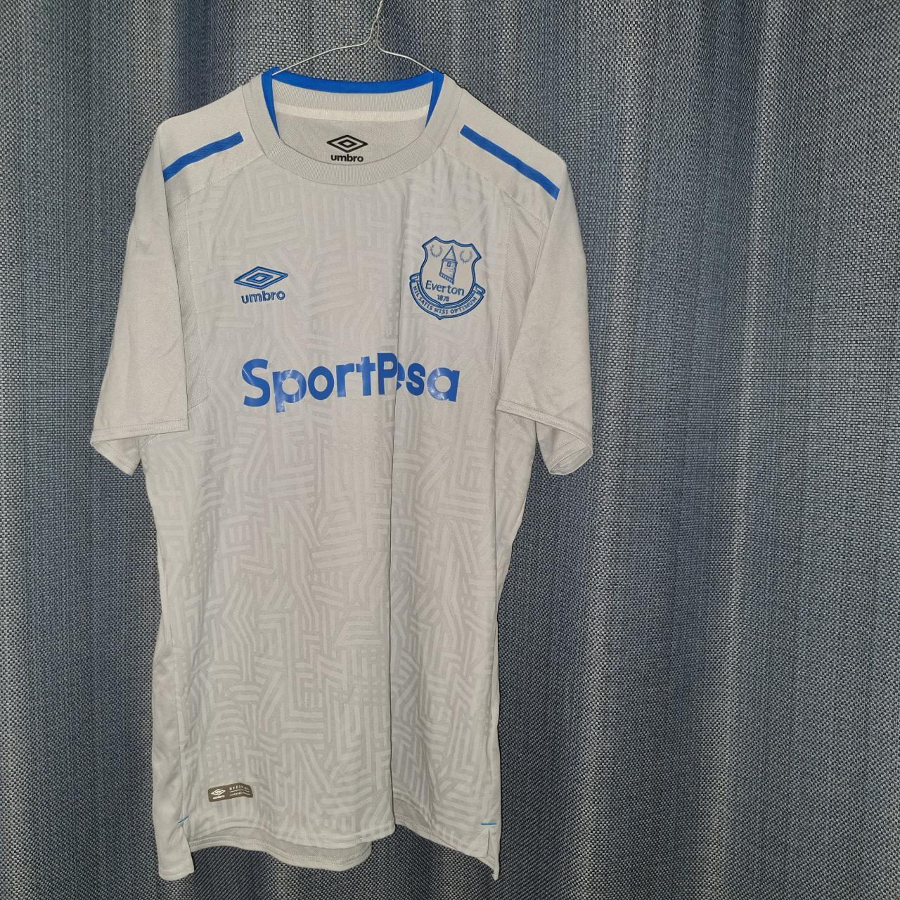 Everton Football Shirt Authentic Umbro EFC away top... - Depop