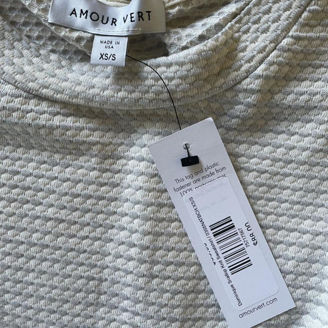 Amour Vert Women's White and Grey Jumper (3)