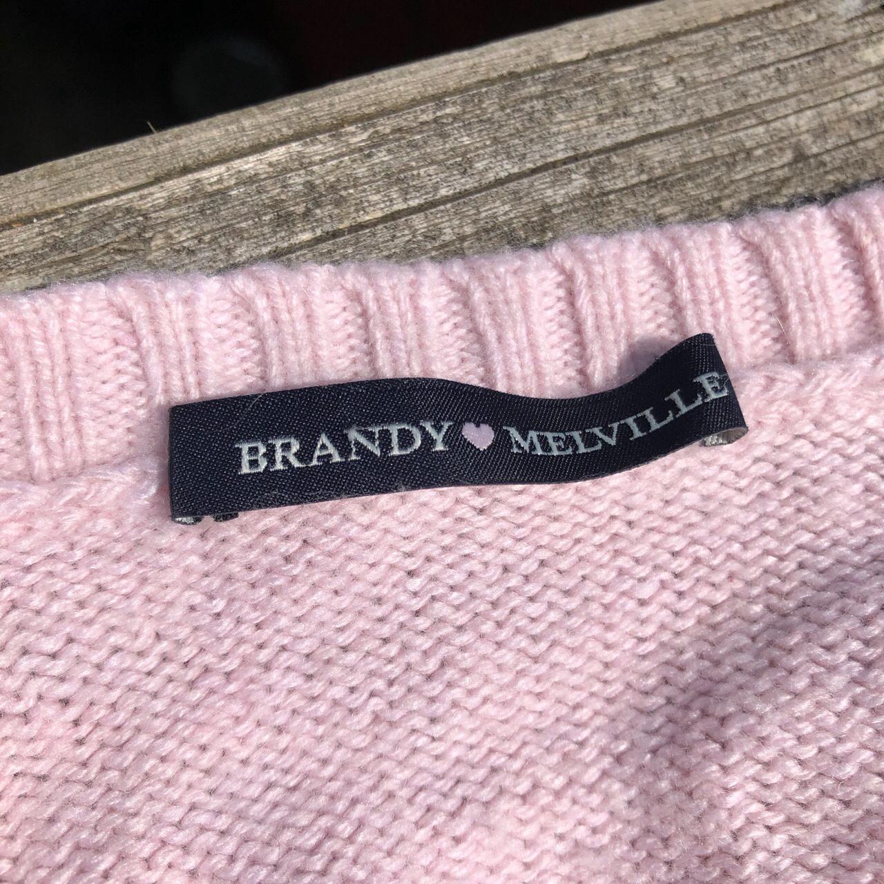 brandy melville leigh pink sweater, Women's Fashion, Tops, Longsleeves on  Carousell