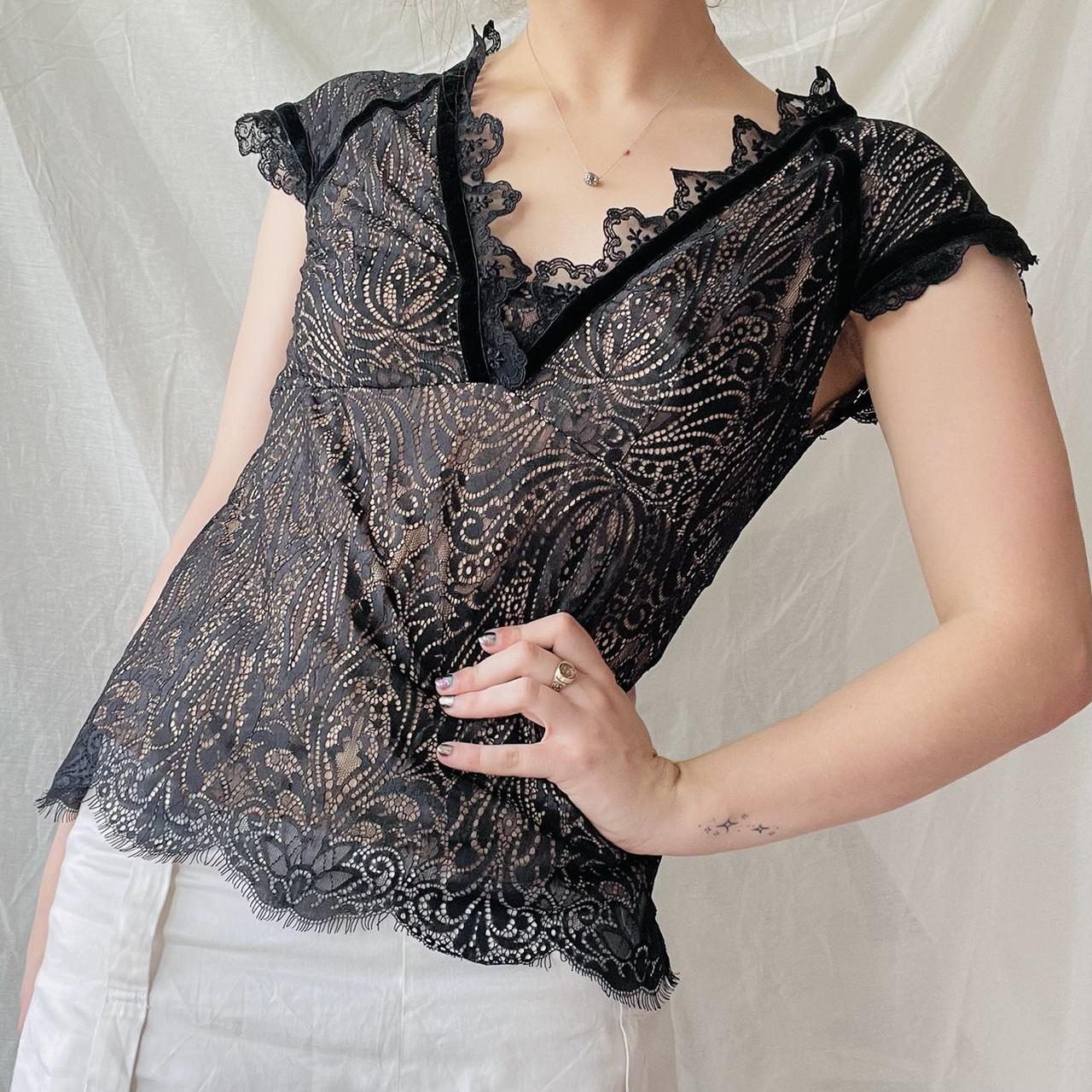 【美品】AMERI 2WAY FAIRY LACE BLOUSE Ameri（アメリ）の「UNDRESSED 2WAY FAIRY LACE BLOUSE（シャツ