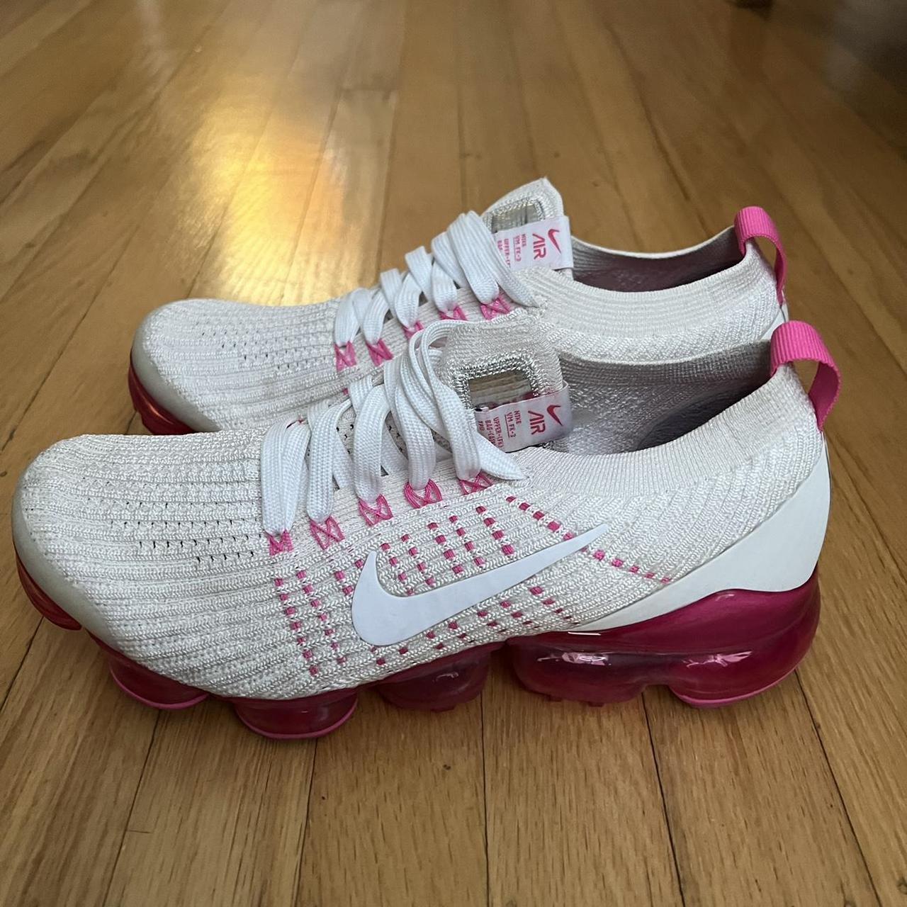 Nike vapormax flyknit 3 “Pink Rise” Womens 8 Great... - Depop