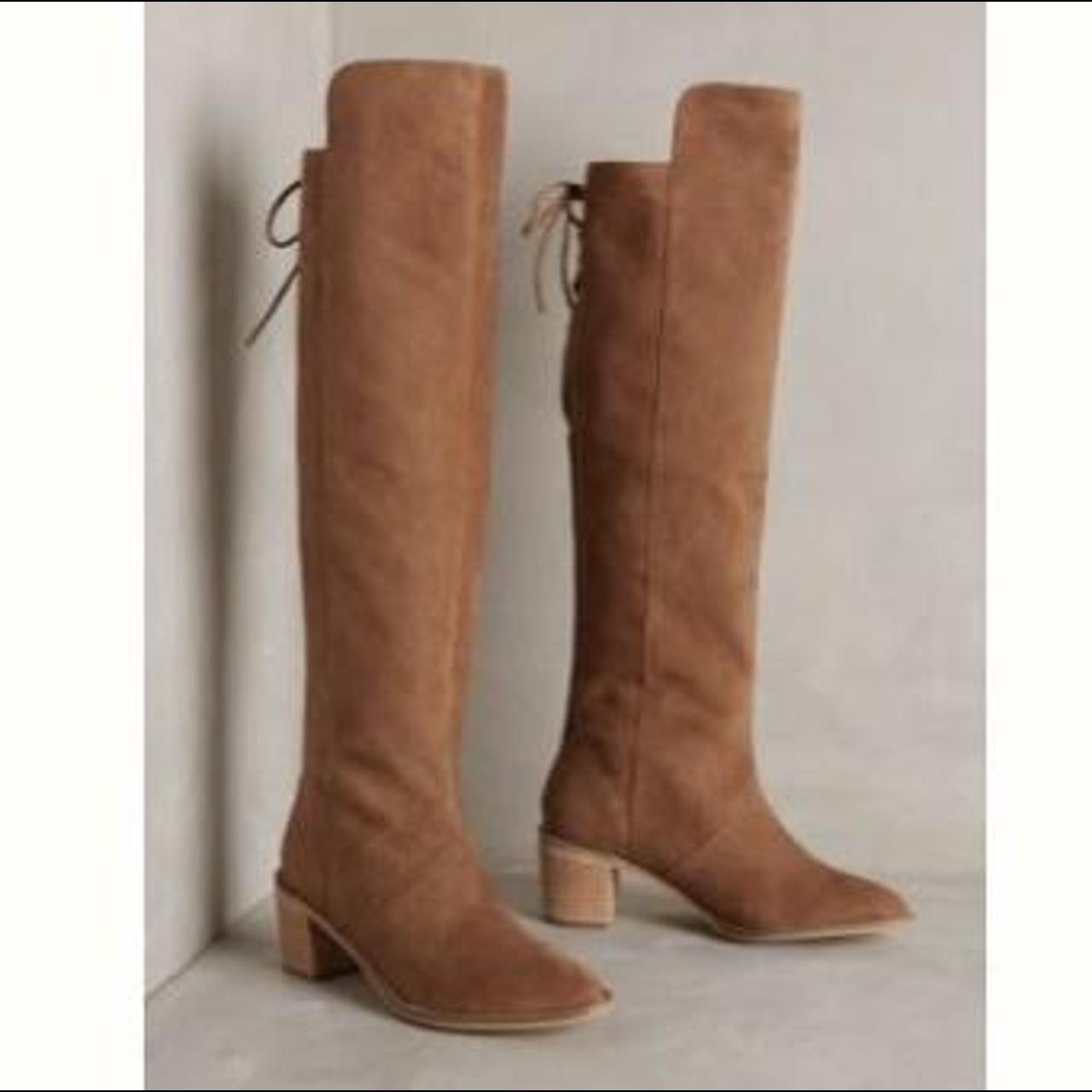 anthropologie suede over the knee boots