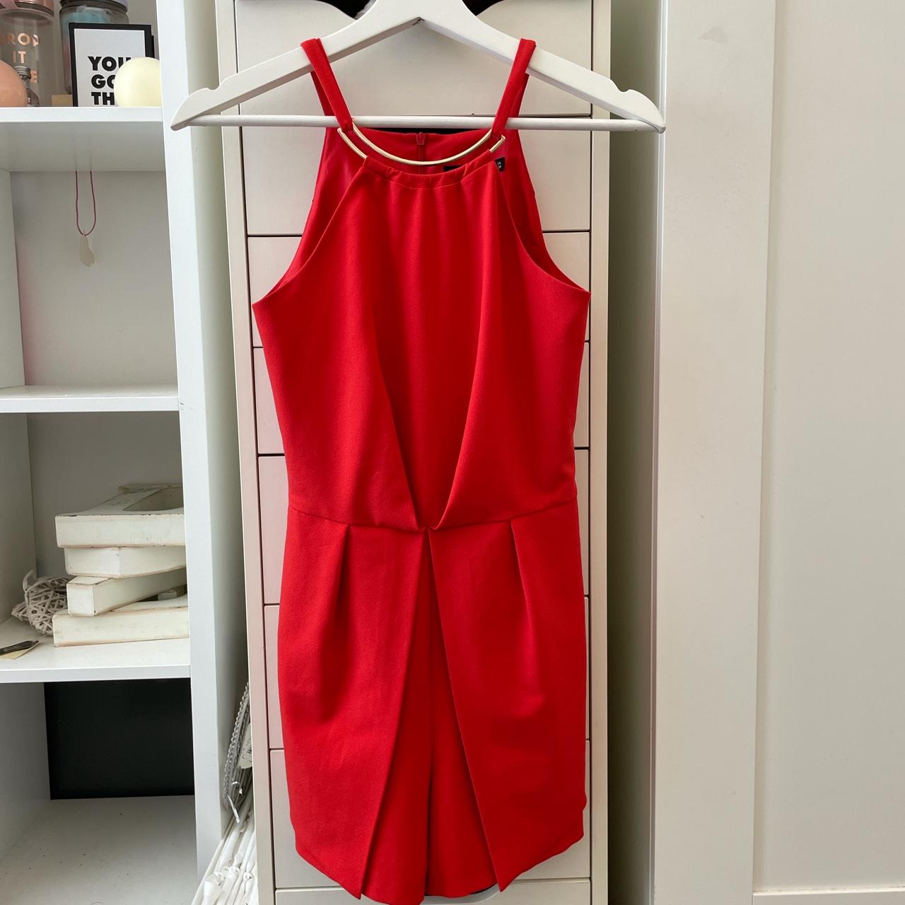 Miss selfridge 2025 red playsuit