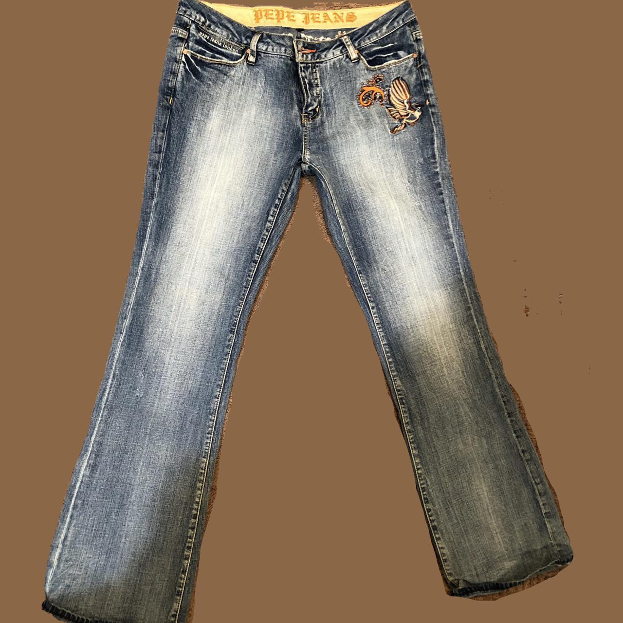 Pepe Jeans Women's Blue and Orange Jeans