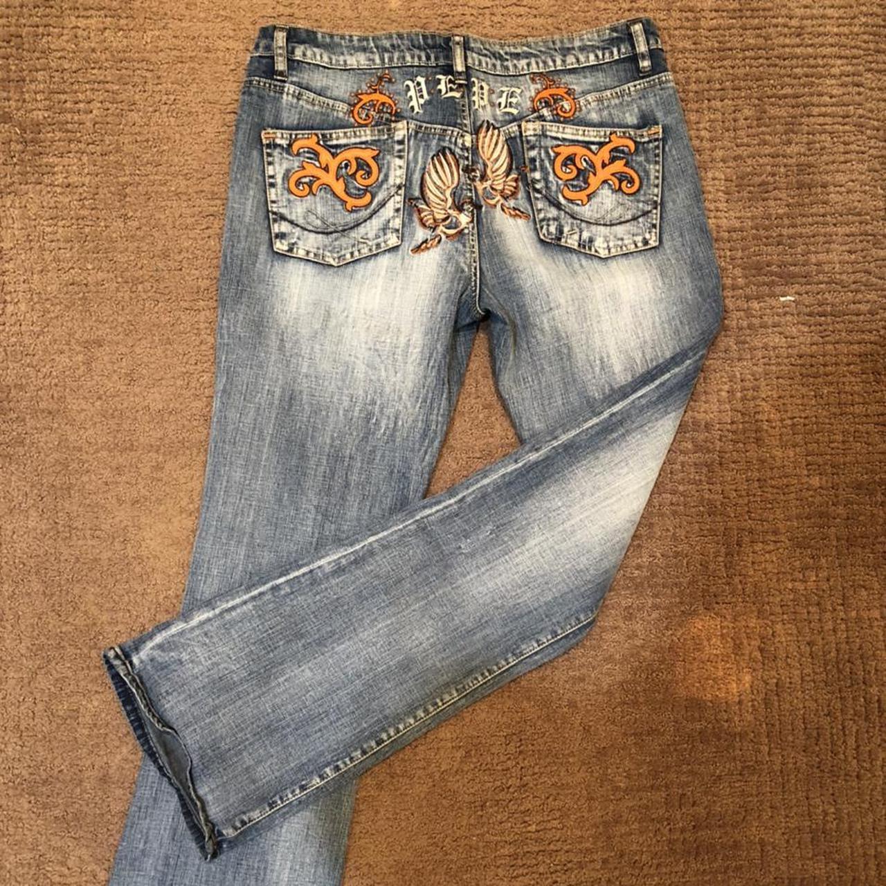 Pepe Jeans Women's Blue and Orange Jeans (4)