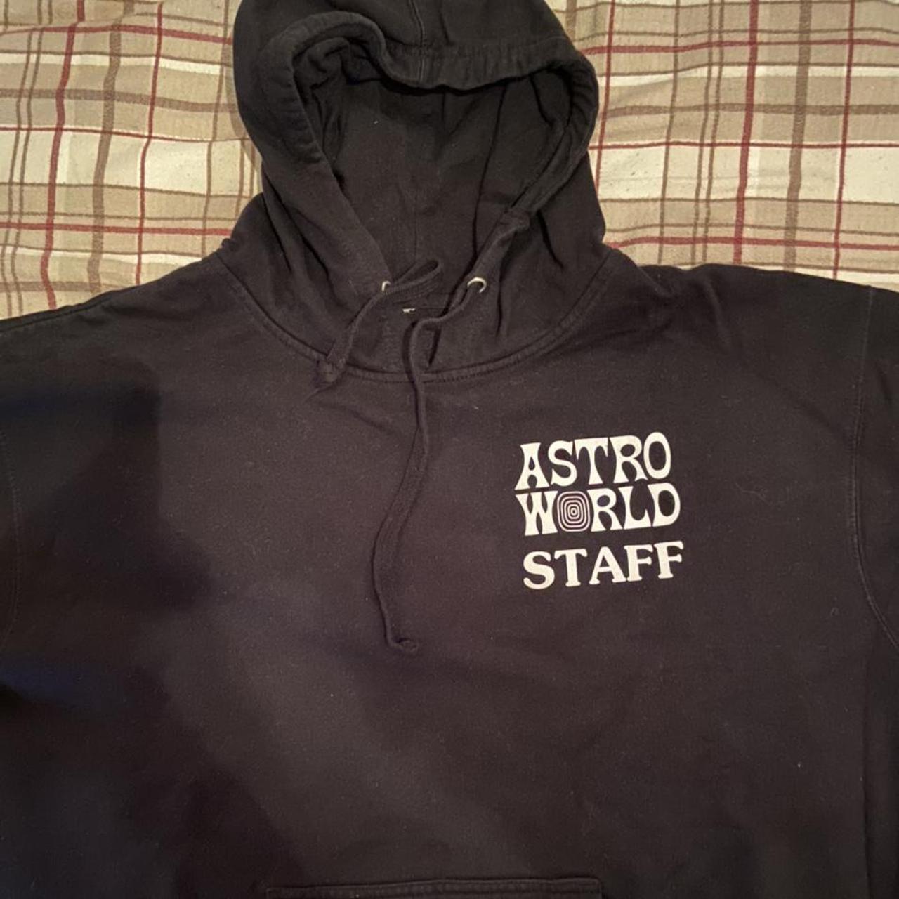 Travis Scott ASTROWORLD STAFF hoodie -used but good... - Depop