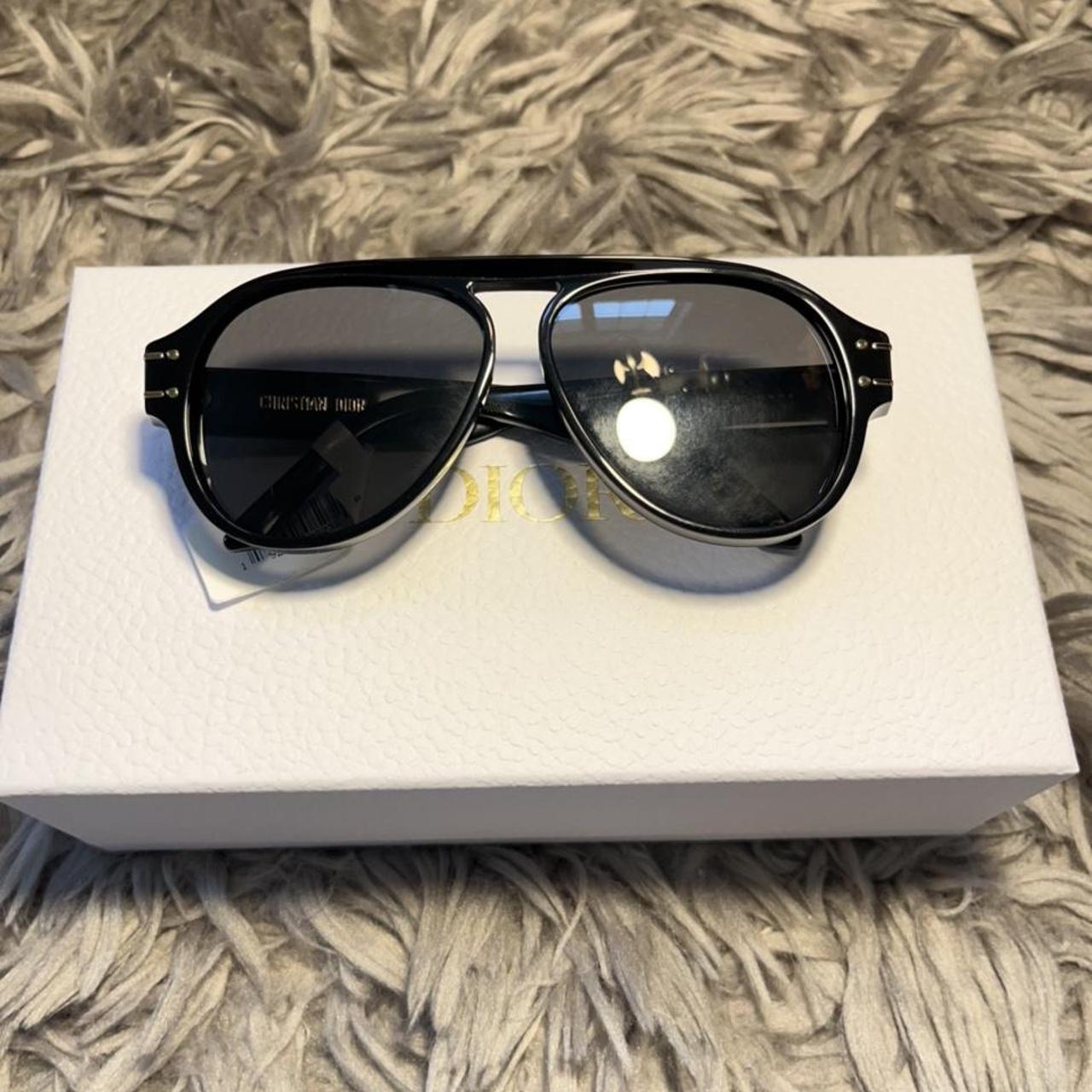 DiorSignature 58mm Acetate Aviator Sunglasses New... - Depop