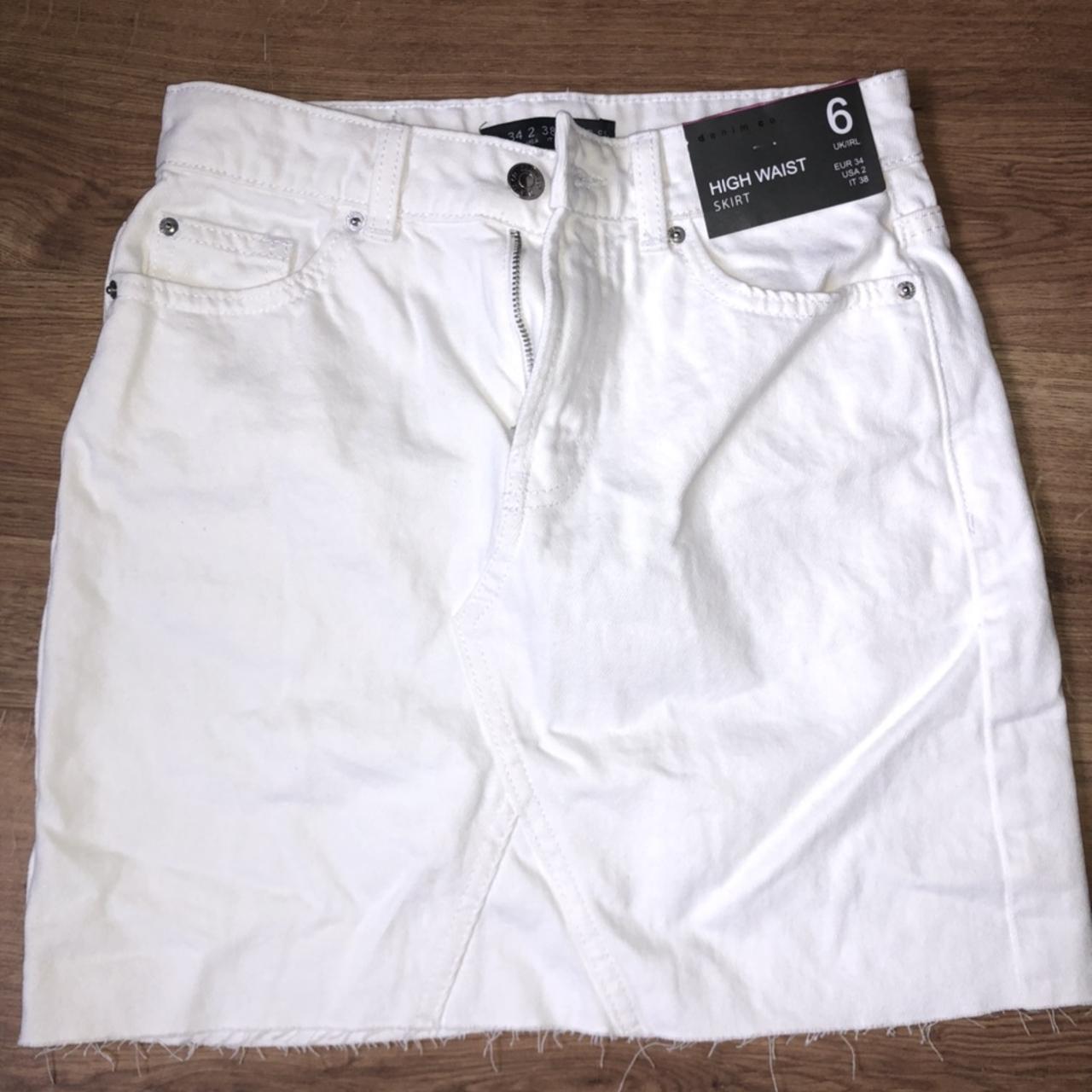 White denim skirt on sale primark