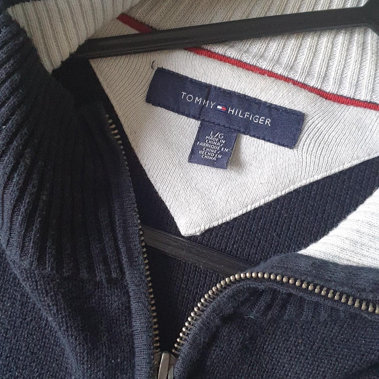 Tommy Hilfiger Men's Navy Sweatshirt | Depop