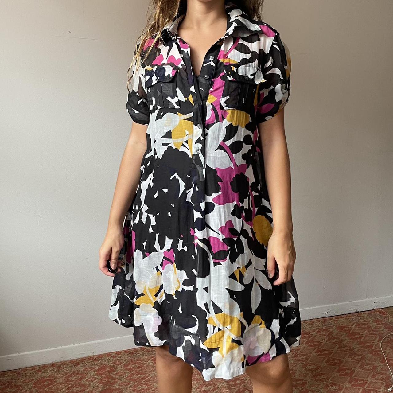 floral pattern dress by Diane Von... Depop