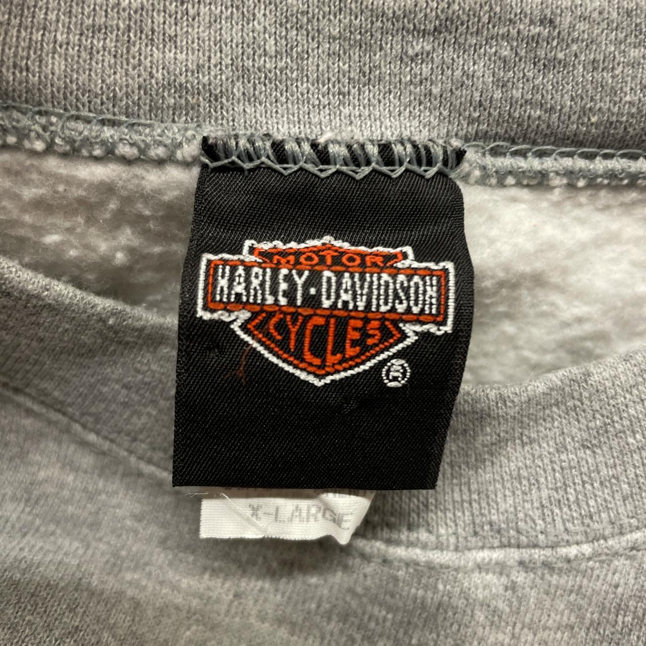Harley Davidson Men's Grey and Red Jumper (4)