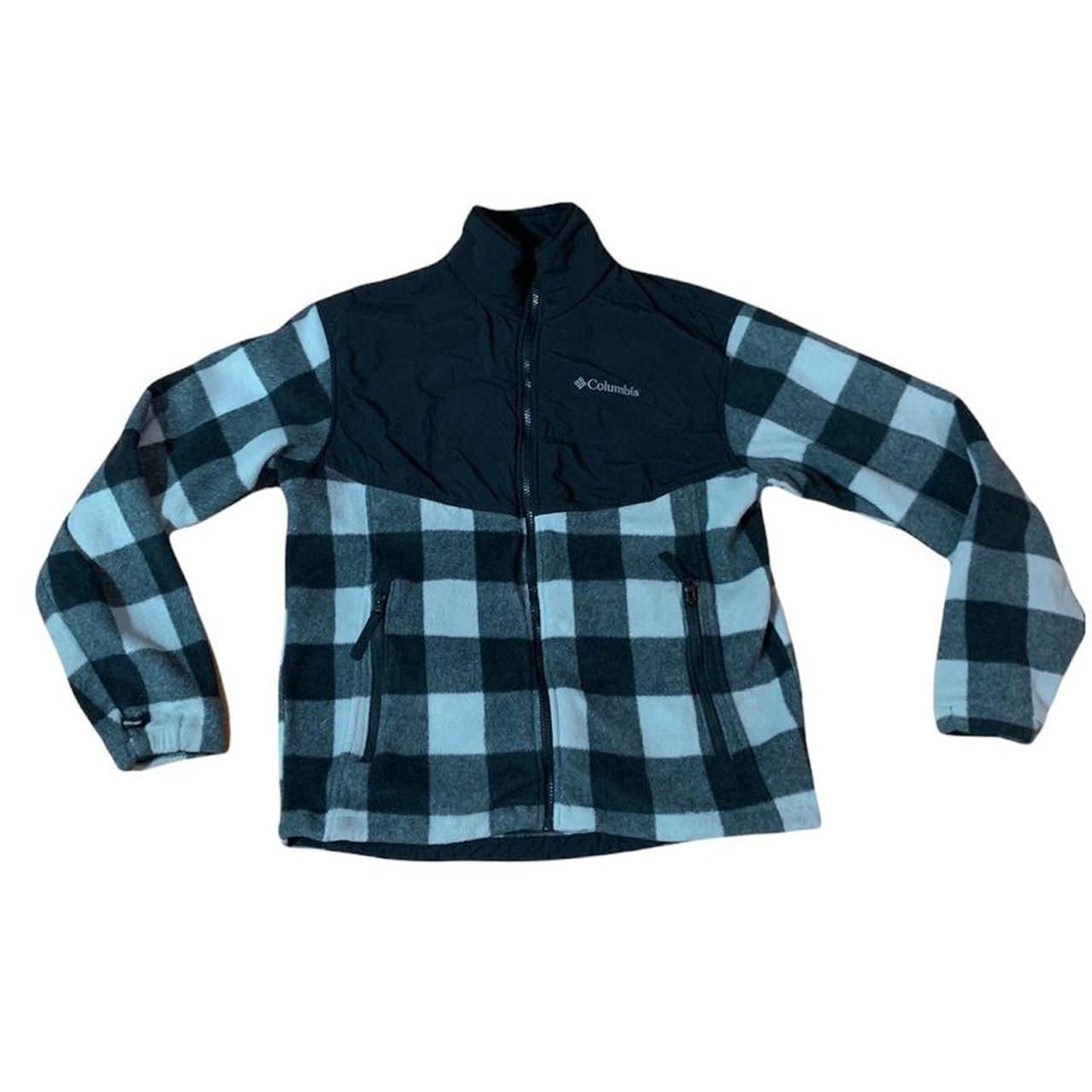 columbia plaid fleece jacket men's