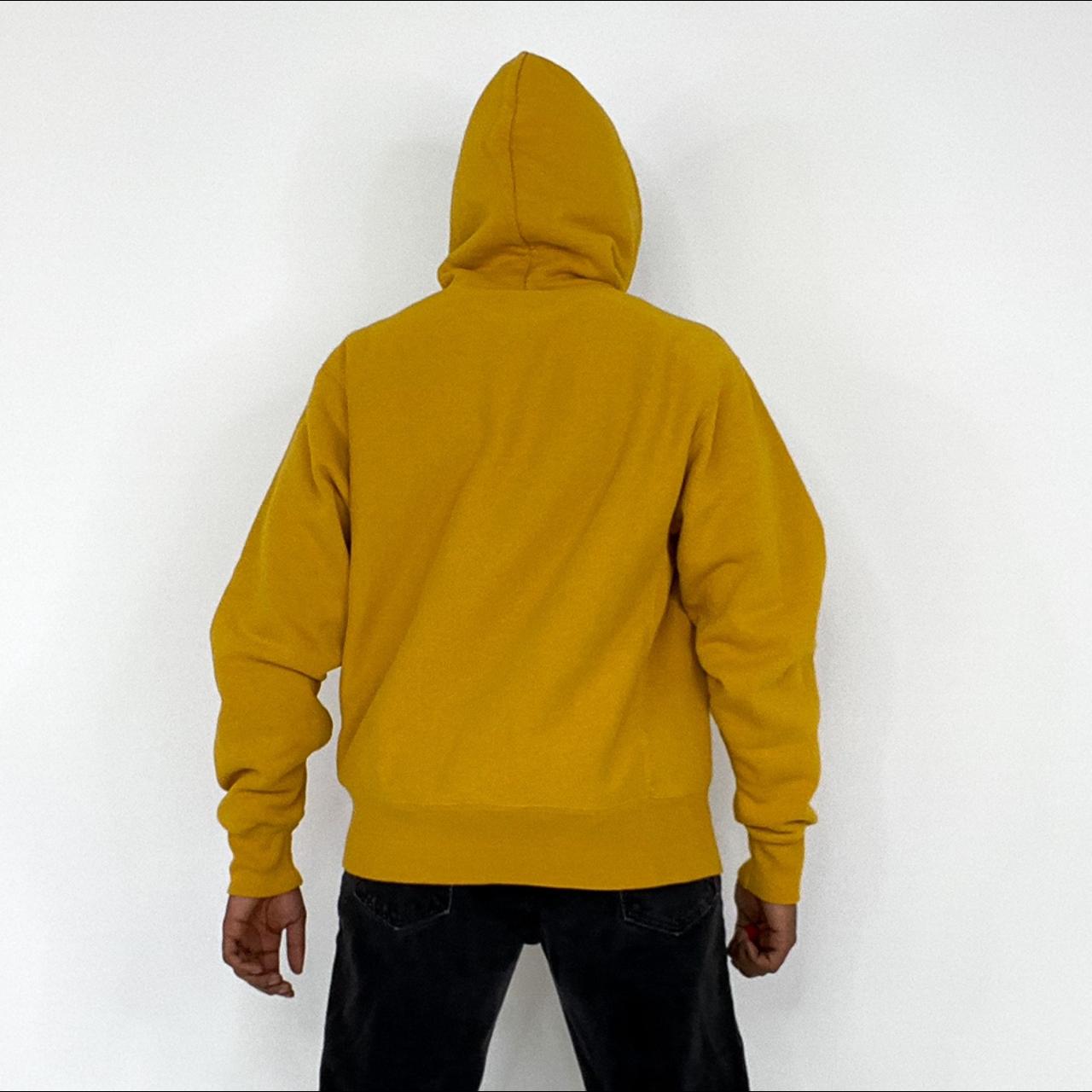 CHAMPION reverse weave Mustard Yellow Hoodie... Depop