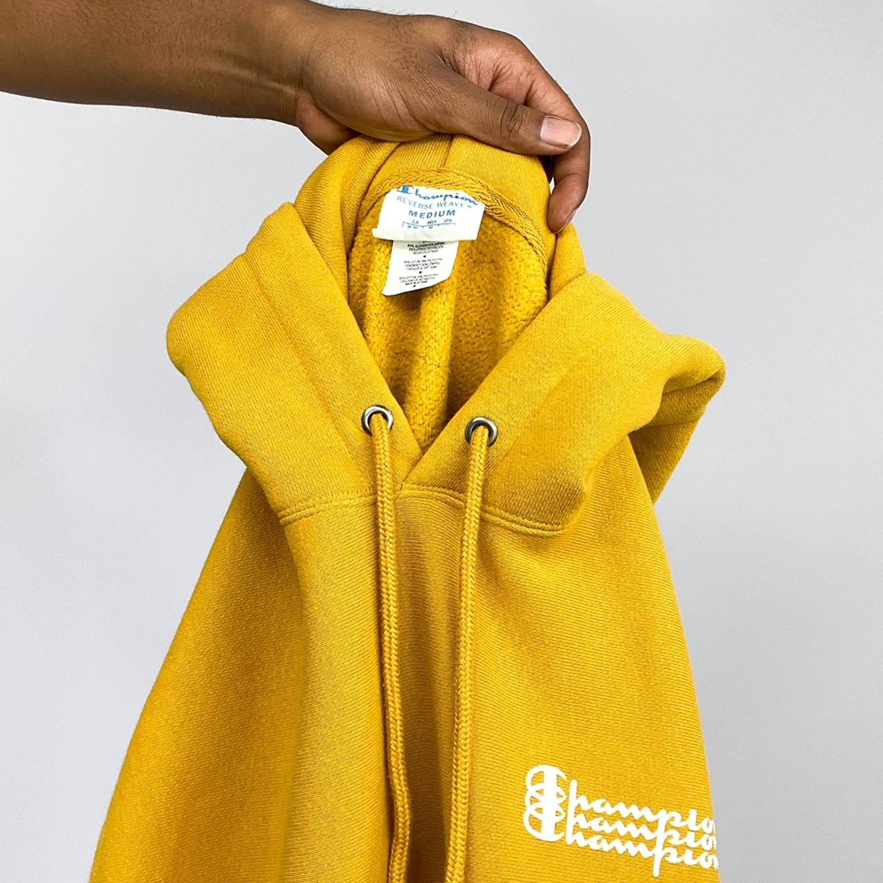 Mustard yellow hoodie champion Clearance