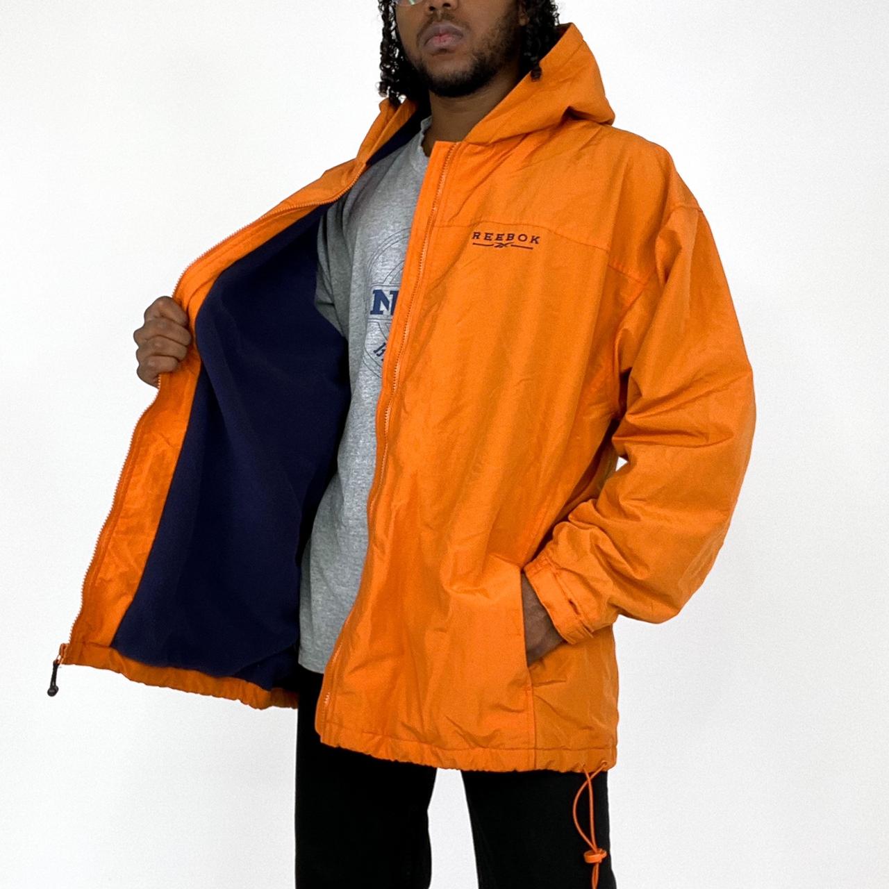 Reebok jacket shop mens orange