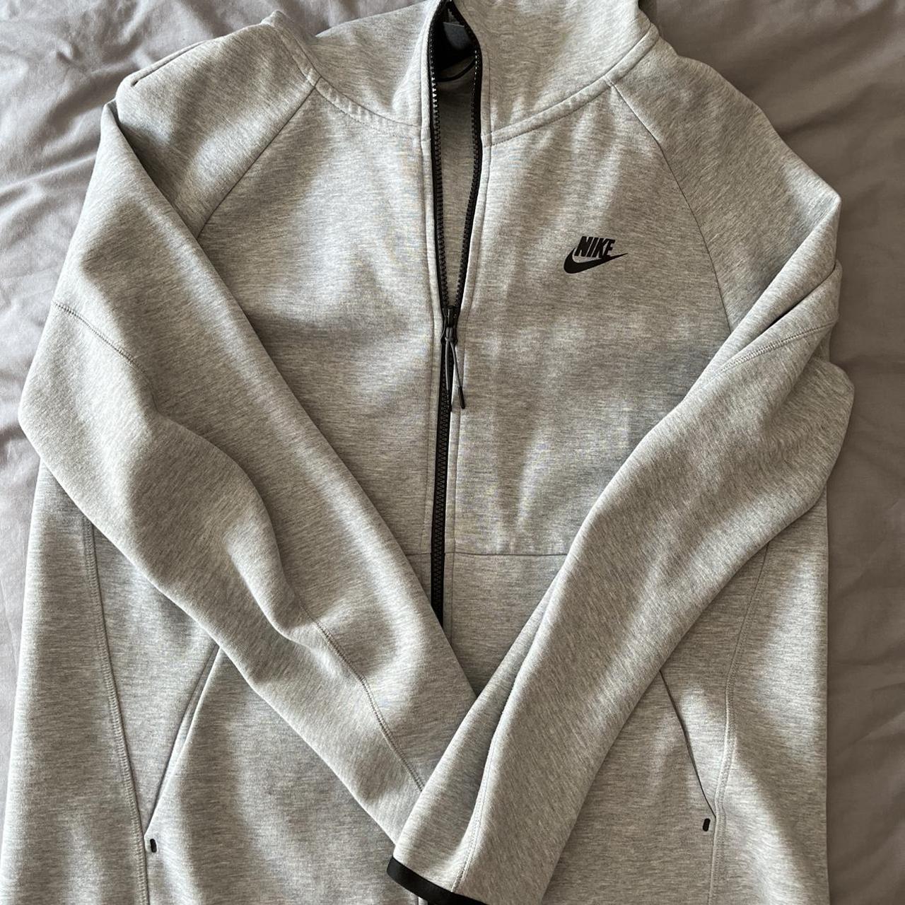 Nike Grey Tech fleece Jacket 9/10 condition been... - Depop