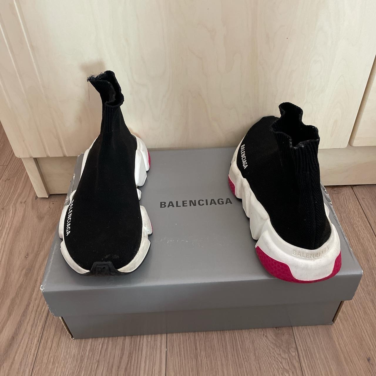 balenciaga glitter sock trainers