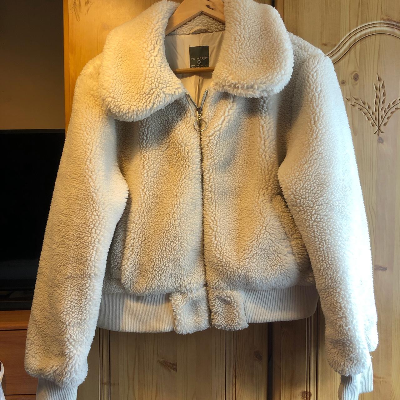 #sherpafleece #cropped fleece jacket size L... - Depop