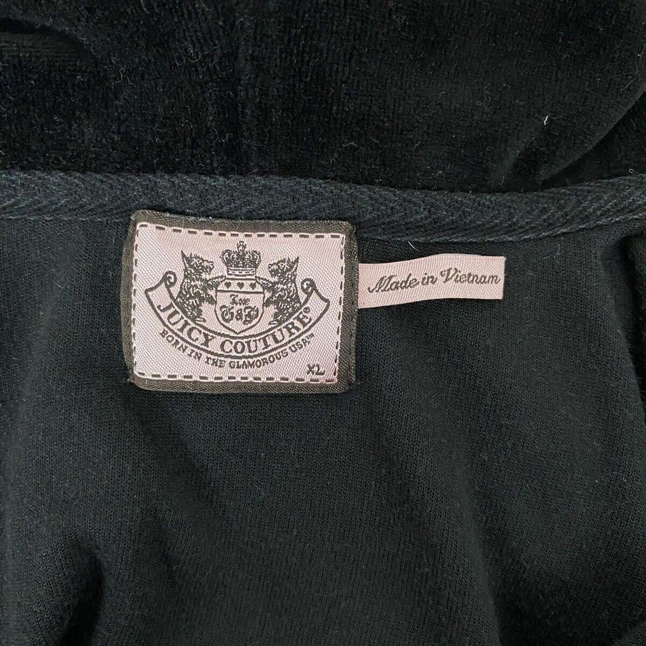 Juicy Couture Women's Black Hoodie | Depop