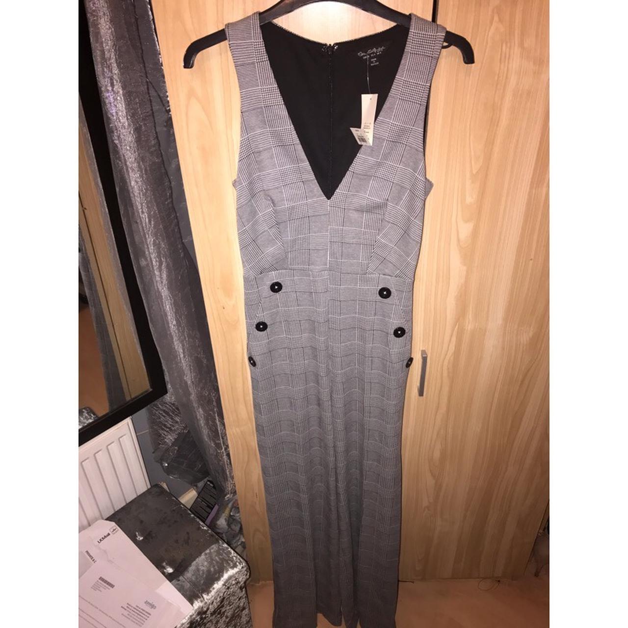 Miss selfridge check jumpsuit shop
