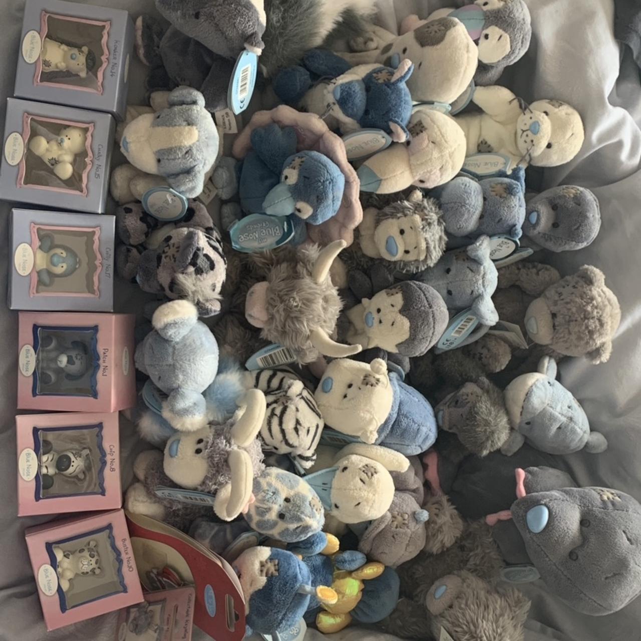 27 blue nose friends bears and 1 large blue nose... - Depop