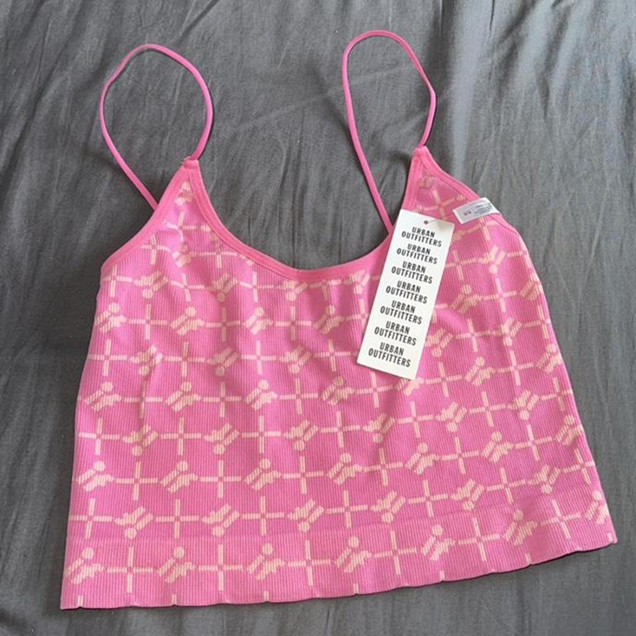 urban-outfitters-women-s-pink-crop-top-depop