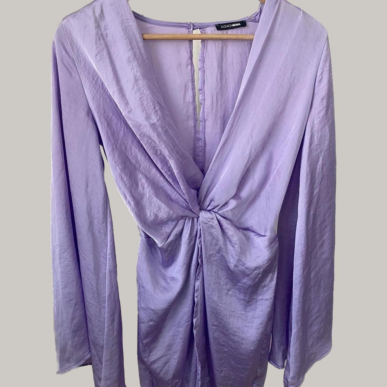 Fashion Nova Women's Purple Robe | Depop