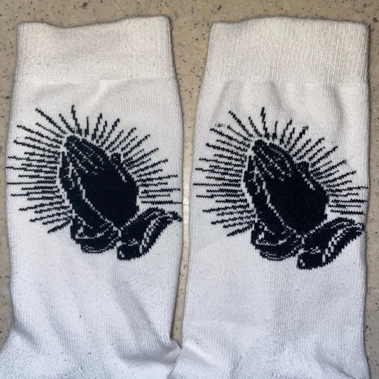 Womans White Spirito Stance Socks Used them once Dm... Depop