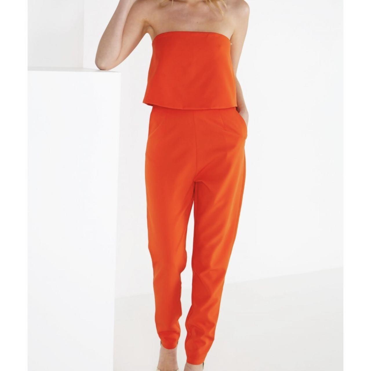 Lavish alice cheap orange jumpsuit